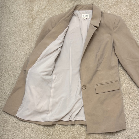 Open Edit Tan Blazer Jacket - Picture 9 of 14
